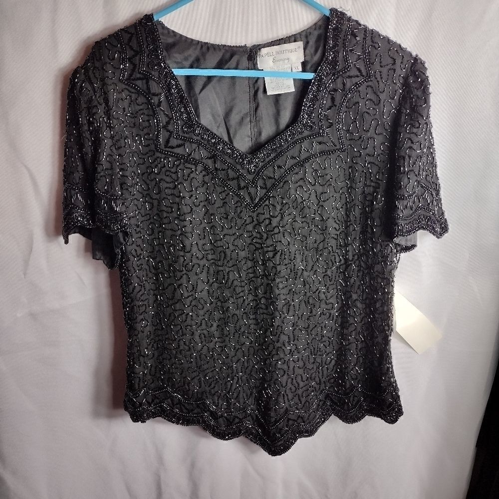 Papell Boutique evening top 